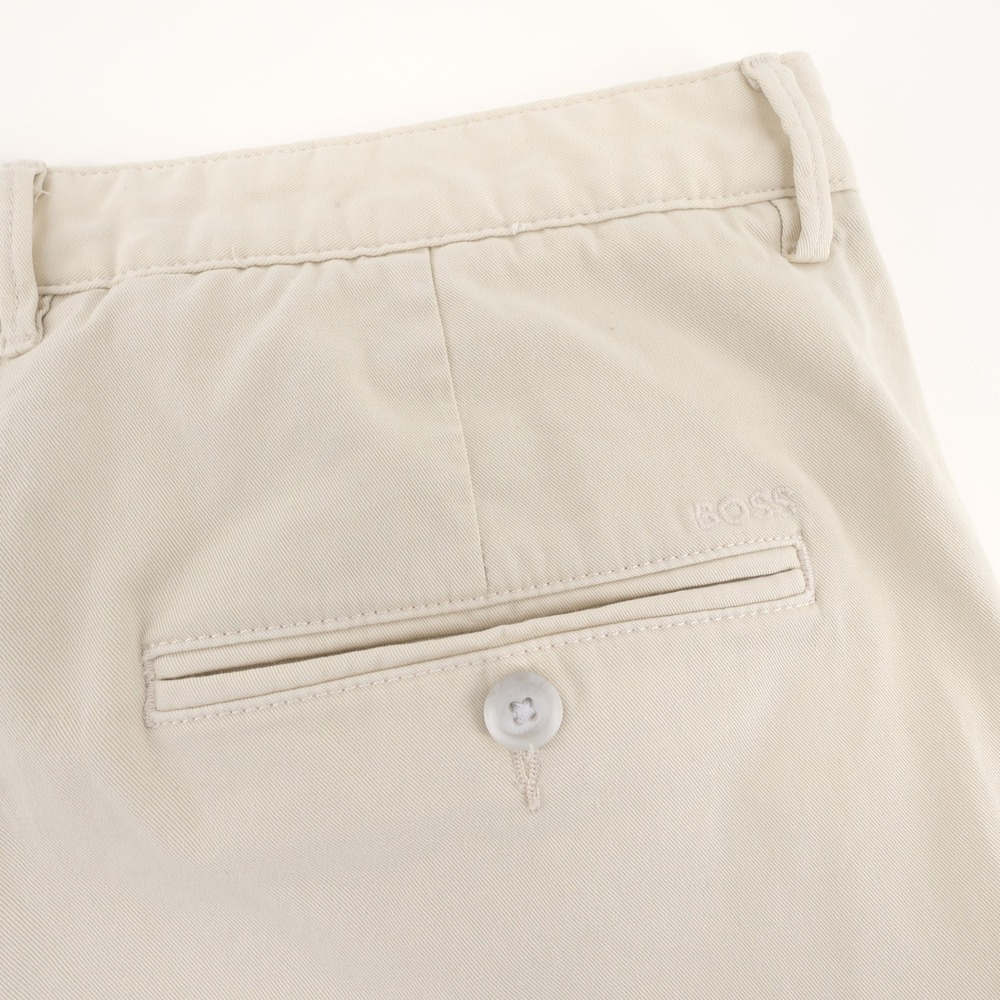 HUGO BOSS Slice Slim Fit Chino Shorts Beige Mens 36